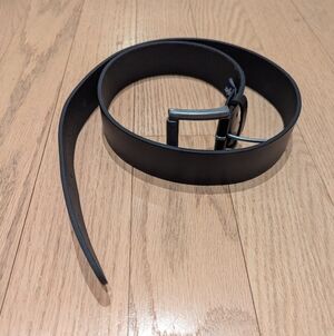 Wrangler Black Leather Belt for Men